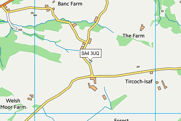 SA4 3UQ map - OS VectorMap District (Ordnance Survey)