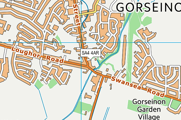 SA4 4AR map - OS VectorMap District (Ordnance Survey)