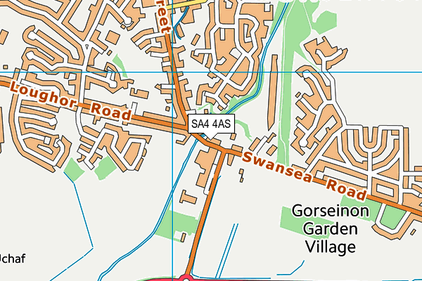 Map of GORSEINON LIMITED at district scale