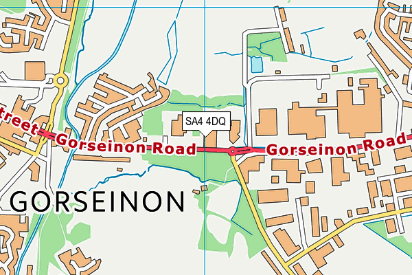 SA4 4DQ map - OS VectorMap District (Ordnance Survey)