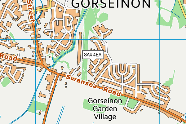 SA4 4EA map - OS VectorMap District (Ordnance Survey)