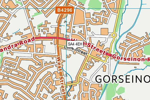 SA4 4EH map - OS VectorMap District (Ordnance Survey)