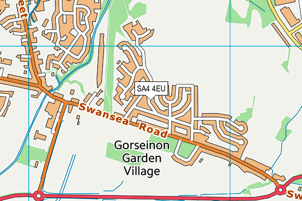 SA4 4EU map - OS VectorMap District (Ordnance Survey)