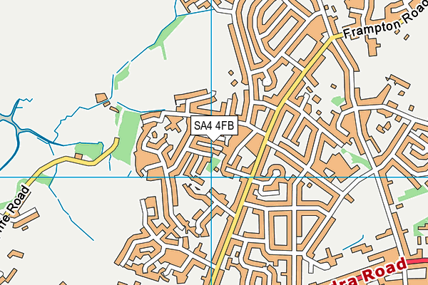 SA4 4FB map - OS VectorMap District (Ordnance Survey)