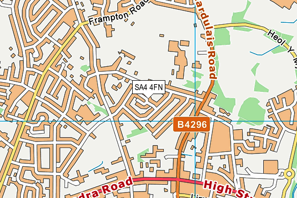 SA4 4FN map - OS VectorMap District (Ordnance Survey)