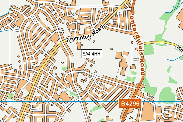 SA4 4HH map - OS VectorMap District (Ordnance Survey)