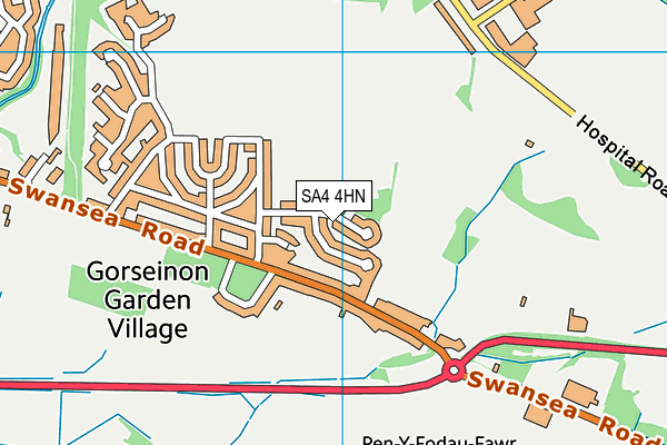 SA4 4HN map - OS VectorMap District (Ordnance Survey)