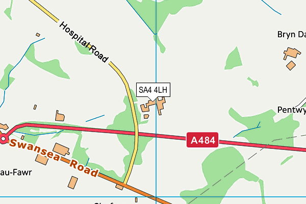 SA4 4LH map - OS VectorMap District (Ordnance Survey)