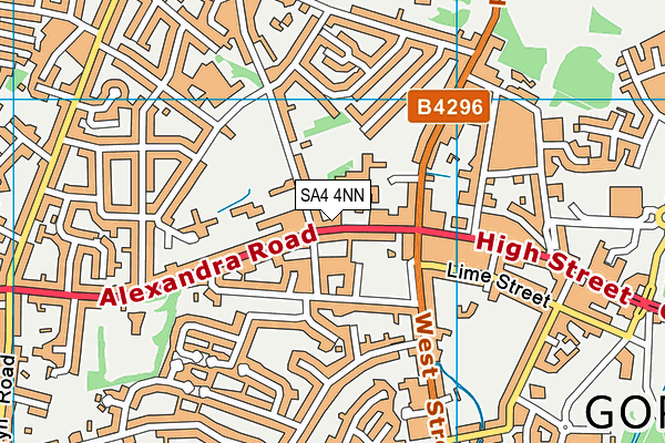 SA4 4NN map - OS VectorMap District (Ordnance Survey)