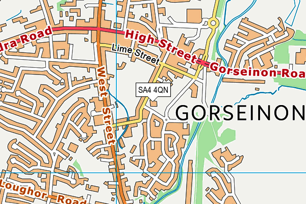 SA4 4QN map - OS VectorMap District (Ordnance Survey)