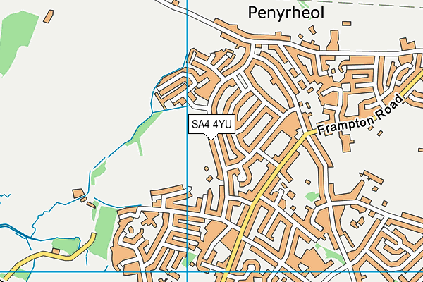 SA4 4YU map - OS VectorMap District (Ordnance Survey)