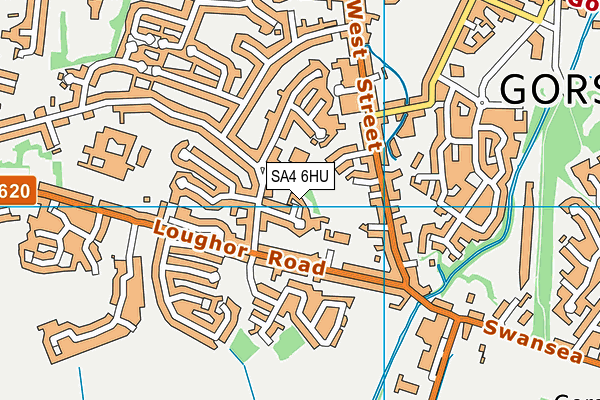 SA4 6HU map - OS VectorMap District (Ordnance Survey)