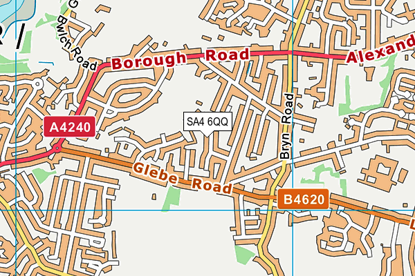 SA4 6QQ map - OS VectorMap District (Ordnance Survey)