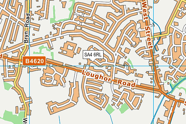 SA4 6RL map - OS VectorMap District (Ordnance Survey)