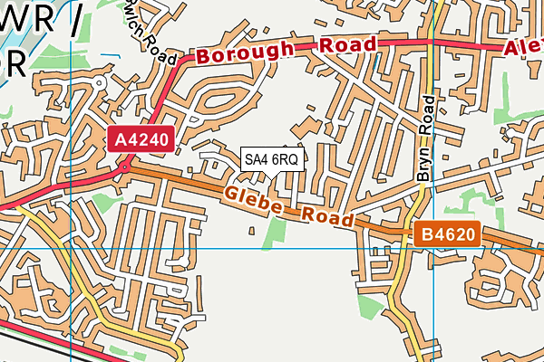 SA4 6RQ map - OS VectorMap District (Ordnance Survey)