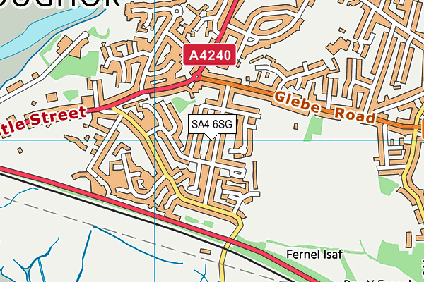 SA4 6SG map - OS VectorMap District (Ordnance Survey)