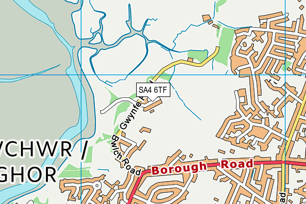 SA4 6TF map - OS VectorMap District (Ordnance Survey)