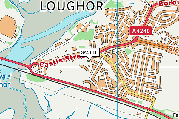 SA4 6TL map - OS VectorMap District (Ordnance Survey)