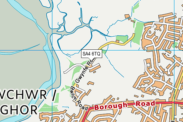 SA4 6TQ map - OS VectorMap District (Ordnance Survey)