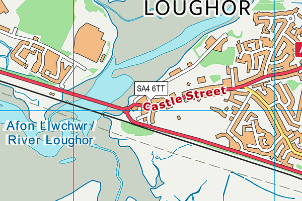 SA4 6TT map - OS VectorMap District (Ordnance Survey)