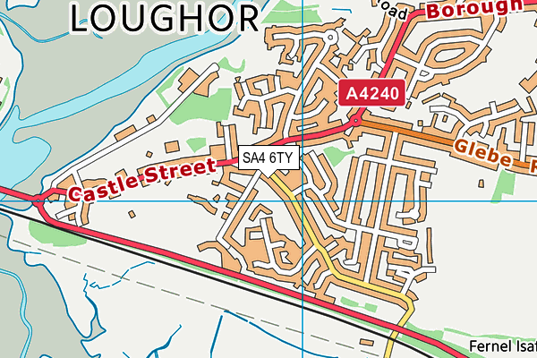 SA4 6TY map - OS VectorMap District (Ordnance Survey)