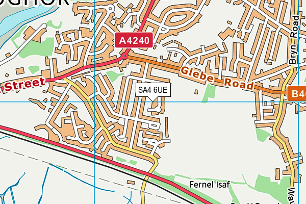 SA4 6UE map - OS VectorMap District (Ordnance Survey)