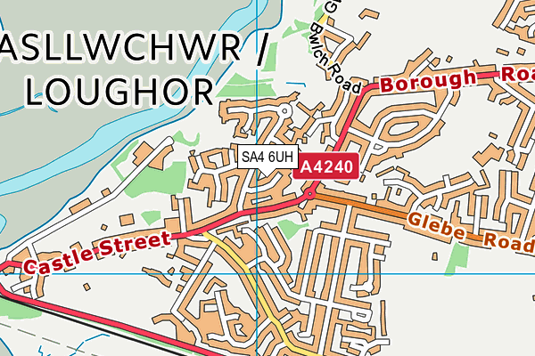 SA4 6UH map - OS VectorMap District (Ordnance Survey)