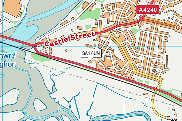 SA4 6UN map - OS VectorMap District (Ordnance Survey)