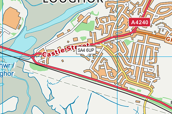 SA4 6UP map - OS VectorMap District (Ordnance Survey)