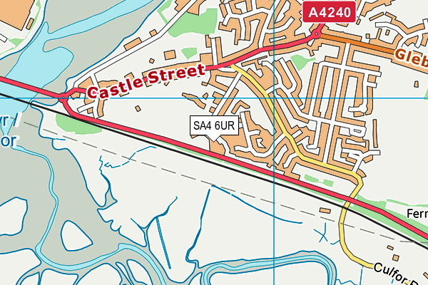 SA4 6UR map - OS VectorMap District (Ordnance Survey)