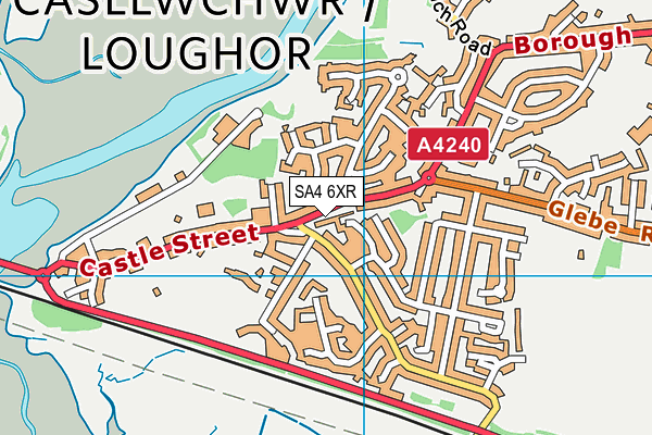 SA4 6XR map - OS VectorMap District (Ordnance Survey)