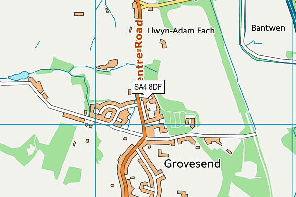 SA4 8DF map - OS VectorMap District (Ordnance Survey)