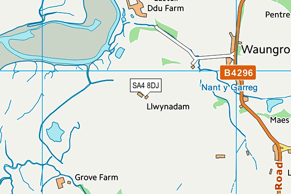 SA4 8DJ map - OS VectorMap District (Ordnance Survey)