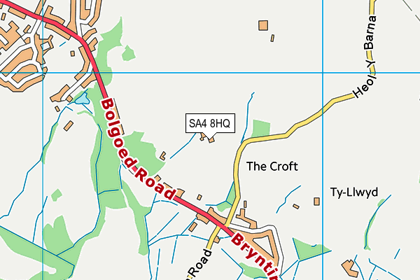 SA4 8HQ map - OS VectorMap District (Ordnance Survey)