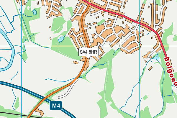 SA4 8HR map - OS VectorMap District (Ordnance Survey)