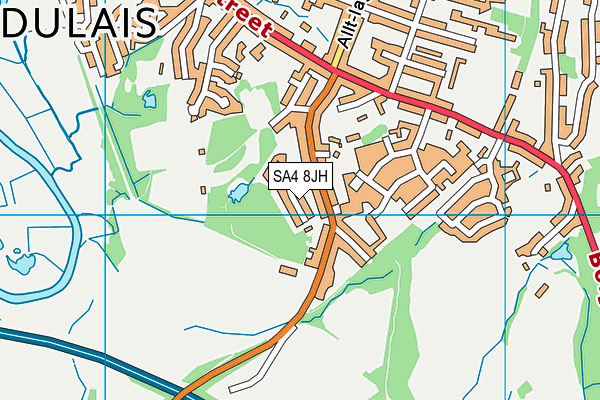 SA4 8JH map - OS VectorMap District (Ordnance Survey)