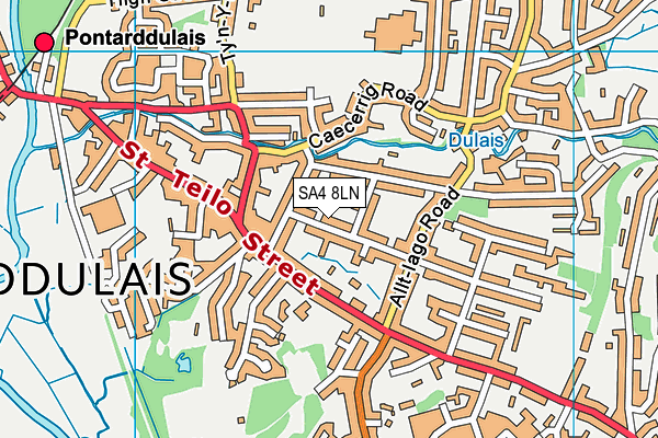 SA4 8LN map - OS VectorMap District (Ordnance Survey)