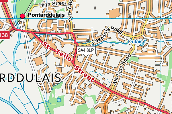 SA4 8LP map - OS VectorMap District (Ordnance Survey)