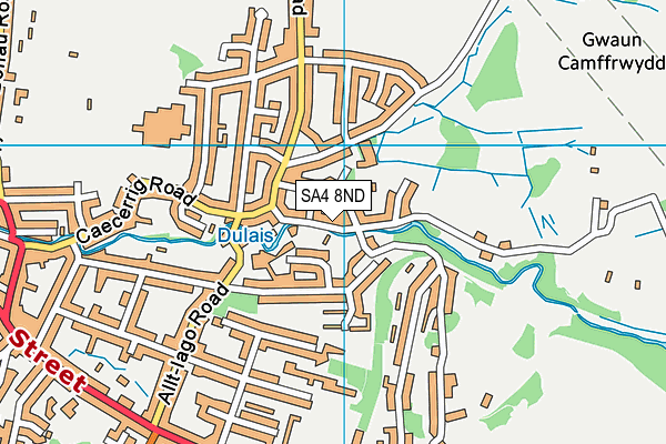 SA4 8ND map - OS VectorMap District (Ordnance Survey)