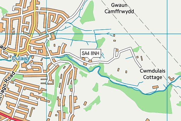 SA4 8NH map - OS VectorMap District (Ordnance Survey)