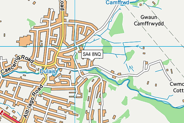 SA4 8NQ map - OS VectorMap District (Ordnance Survey)