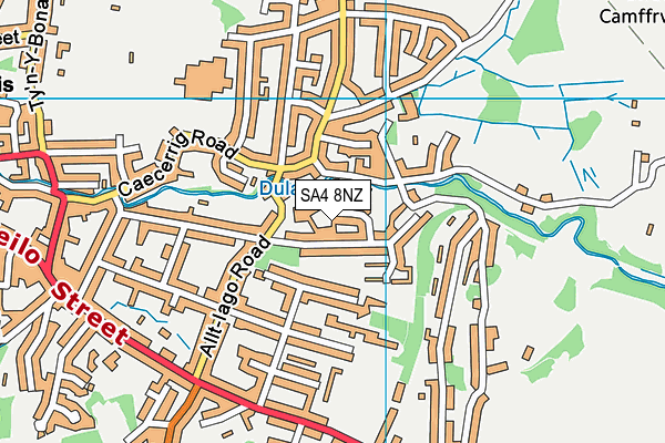 SA4 8NZ map - OS VectorMap District (Ordnance Survey)