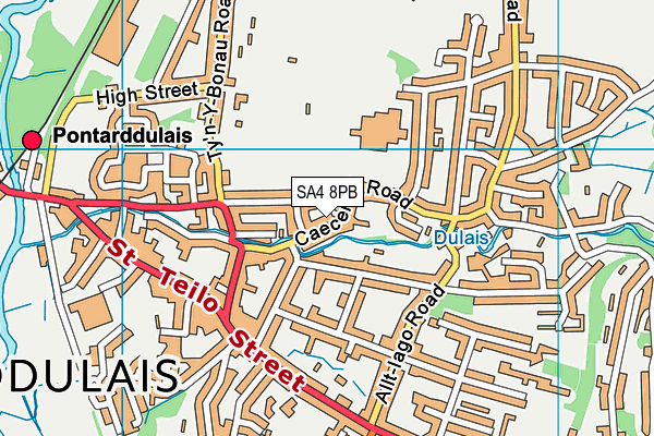 SA4 8PB map - OS VectorMap District (Ordnance Survey)