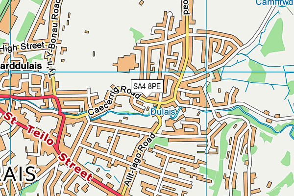 SA4 8PE map - OS VectorMap District (Ordnance Survey)