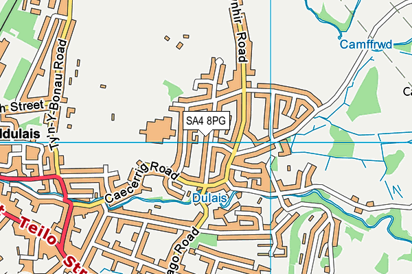 SA4 8PG map - OS VectorMap District (Ordnance Survey)