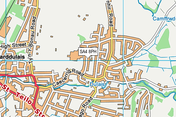 SA4 8PH map - OS VectorMap District (Ordnance Survey)