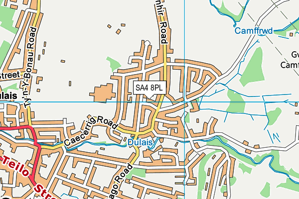 SA4 8PL map - OS VectorMap District (Ordnance Survey)