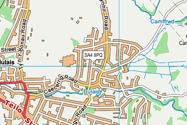 SA4 8PQ map - OS VectorMap District (Ordnance Survey)