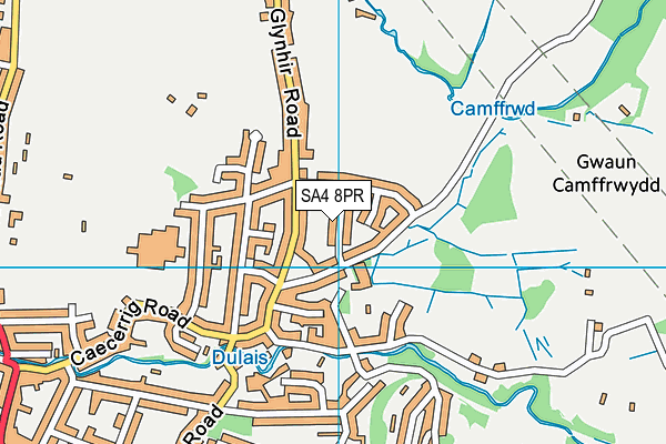 SA4 8PR map - OS VectorMap District (Ordnance Survey)