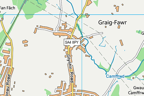 SA4 8PY map - OS VectorMap District (Ordnance Survey)